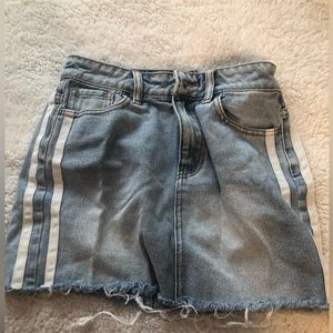 Jean skirt from pacsun